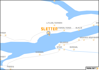map of Sletten