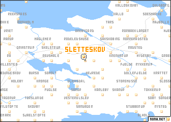map of Sletteskov