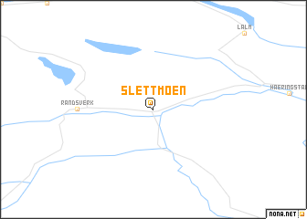 map of Slettmoen