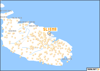 map of Sliema