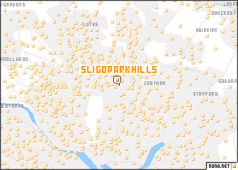 map of Sligo Park Hills