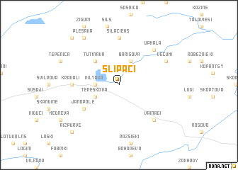 map of Slīpači