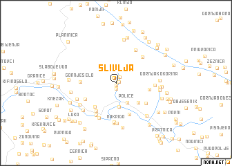 map of Slivlja