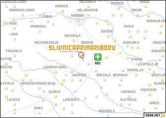 map of Slivnica pri Mariboru