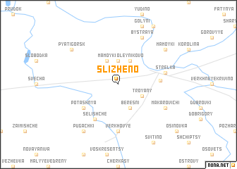 map of Slizheno