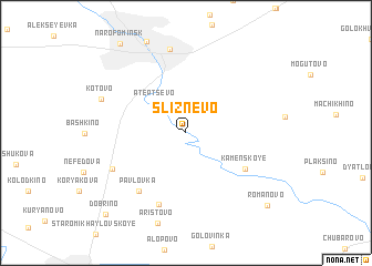 map of Sliznëvo