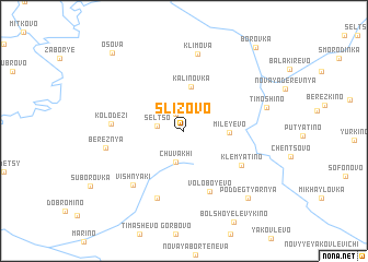 map of Slizovo