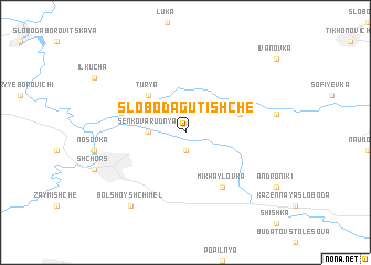 map of Sloboda Gutishche