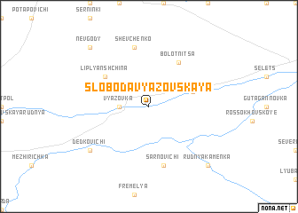 map of Sloboda Vyazovskaya