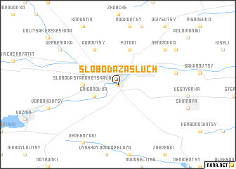 map of Sloboda Zasluchʼ