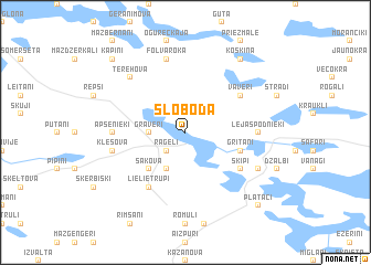 map of Sloboda