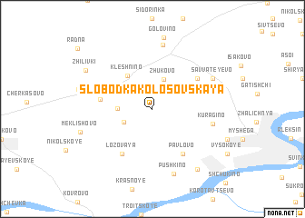 map of Slobodka Kolosovskaya
