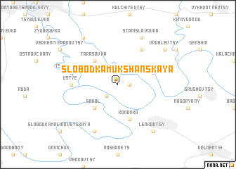 map of Slobodka Mukshanskaya