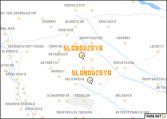 map of Slobodzeya