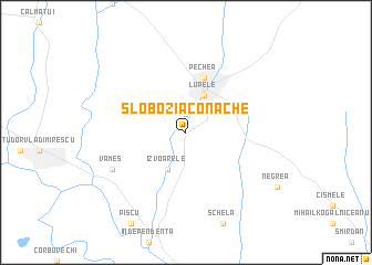 map of Slobozia-Conache