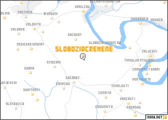 map of Slobozia-Cremene