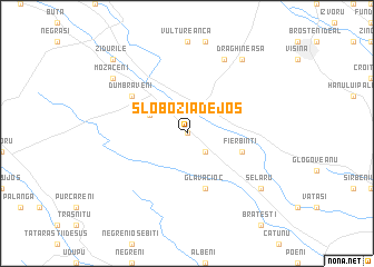 map of Slobozia de Jos