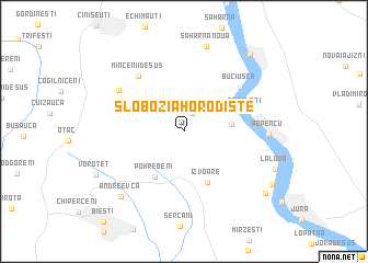 map of Slobozia-Horodişte