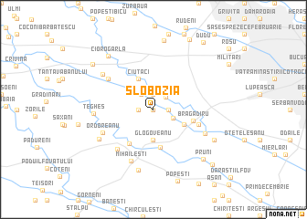 map of Slobozia