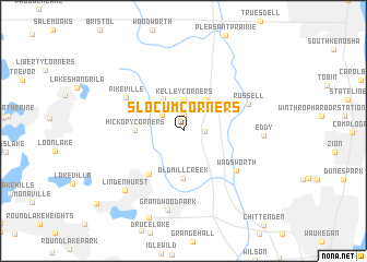 map of Slocum Corners