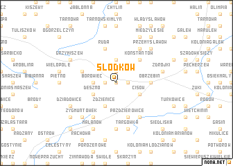 map of Słodków