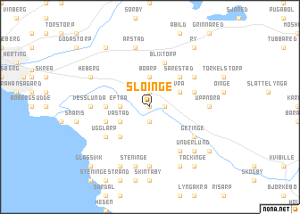 map of Slöinge