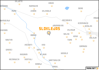 map of Sloklejas
