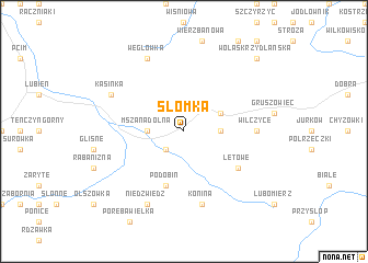 map of Słomka