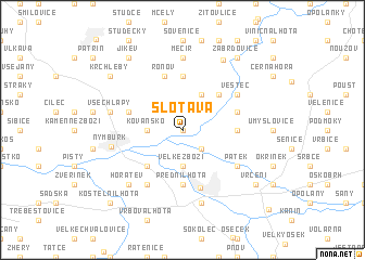map of Šlotava