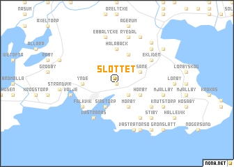 map of Slottet