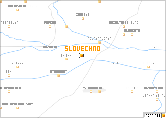 map of Slovechno