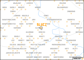 map of Słucz