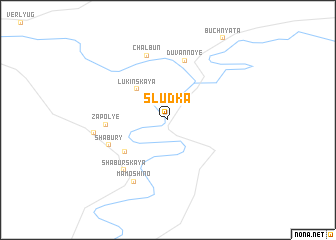 map of Sludka