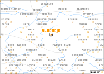 map of Šlūpariai