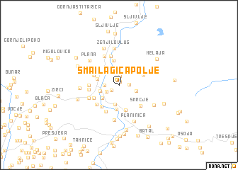 map of Smailagića Polje