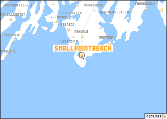 map of Small Point Beach