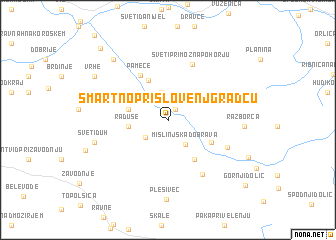 map of Šmartno pri Slovenj Gradcu
