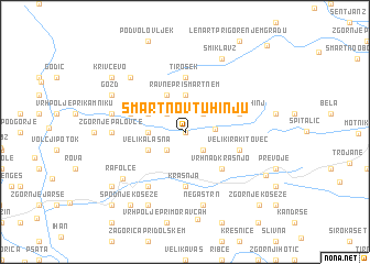 map of Šmartno v Tuhinju