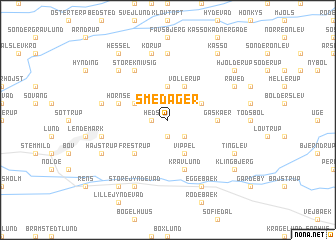 map of Smedager