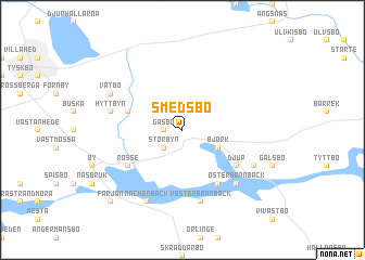 map of Smedsbo