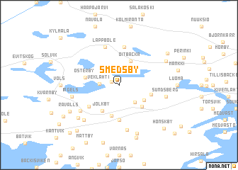 map of Smedsby