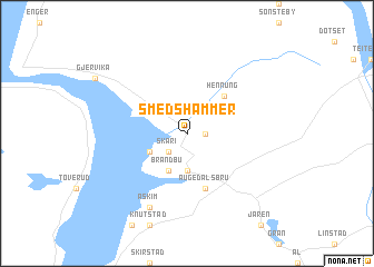 map of Smedshammer