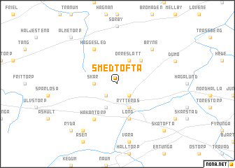 map of Smedtofta