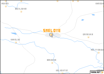 map of Smeloye