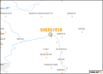 map of Smerdynya