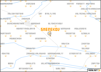 map of Smerekov