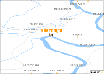 map of Smetanino