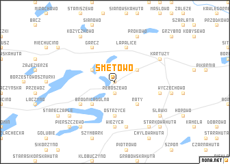 map of Smętowo