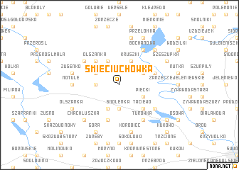 map of Śmieciuchówka