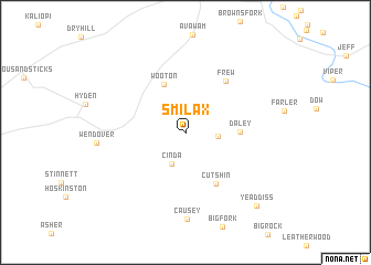 map of Smilax